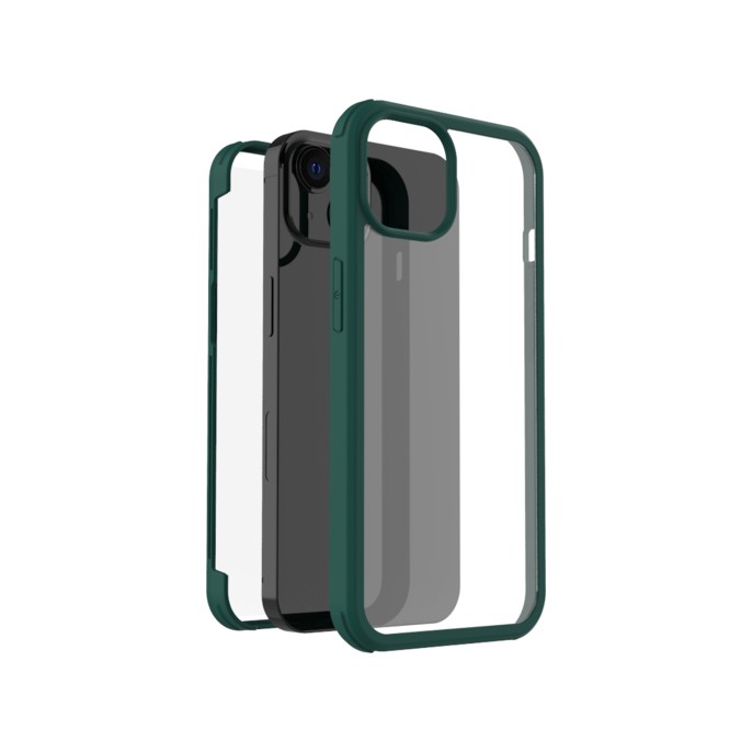 Accezz 360° full protective cover iphone 14 plus - groen