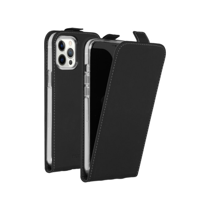 Accezz flipcase iphone 12 pro max - zwart