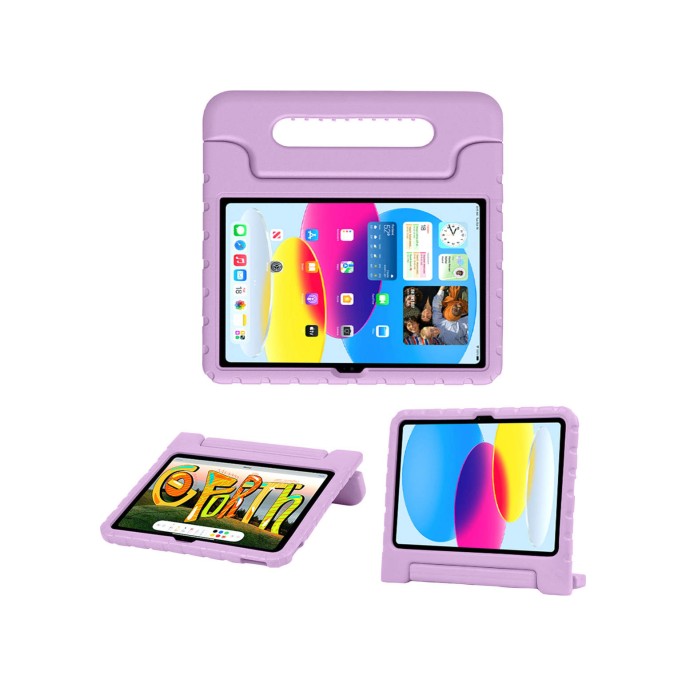 Accezz kidsproof backcover met handvat ipad 10 (2022) 10.9 inch - lila