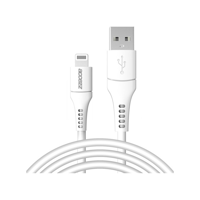 Accezz lightning naar usb kabel - mfi certificering - 2 meter - wit