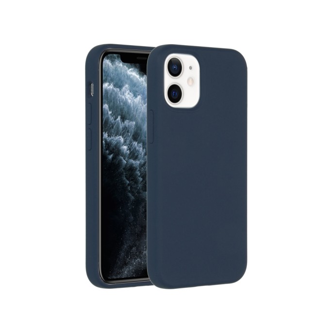 Accezz liquid silicone backcover iphone 12 mini - donkerblauw