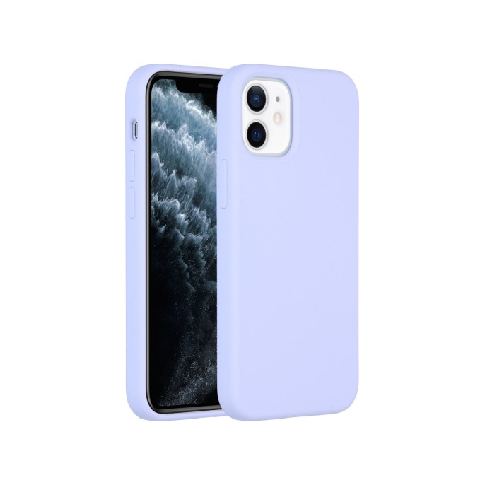 Accezz liquid silicone backcover iphone 12 mini - paars