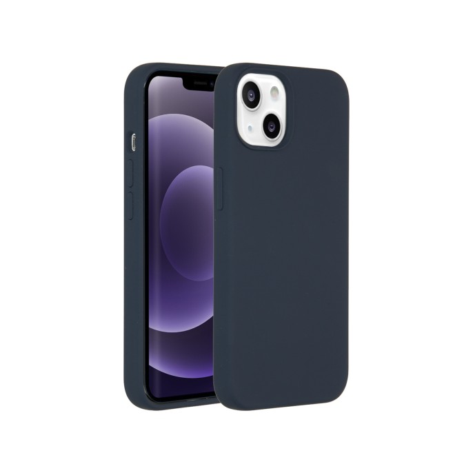 Accezz liquid silicone backcover iphone 13 - donkerblauw