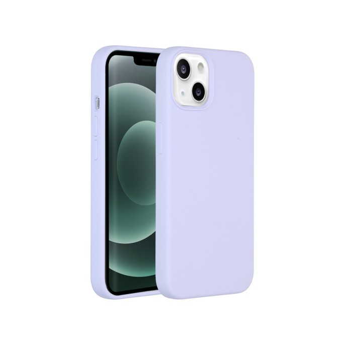 Accezz liquid silicone backcover iphone 13 mini - paars