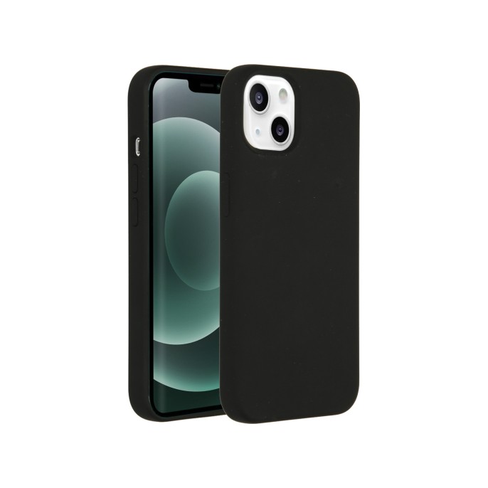 Accezz liquid silicone backcover iphone 13 mini - zwart