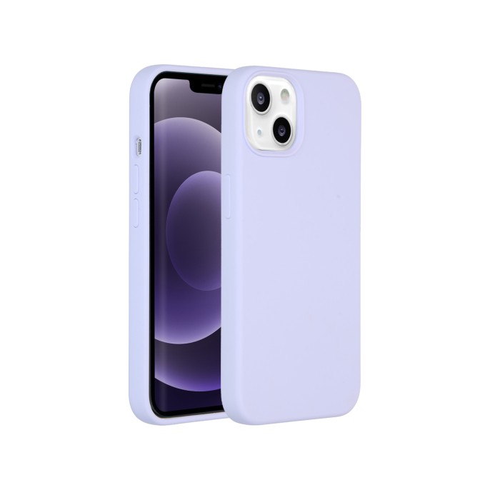 Accezz liquid silicone backcover iphone 13 - paars