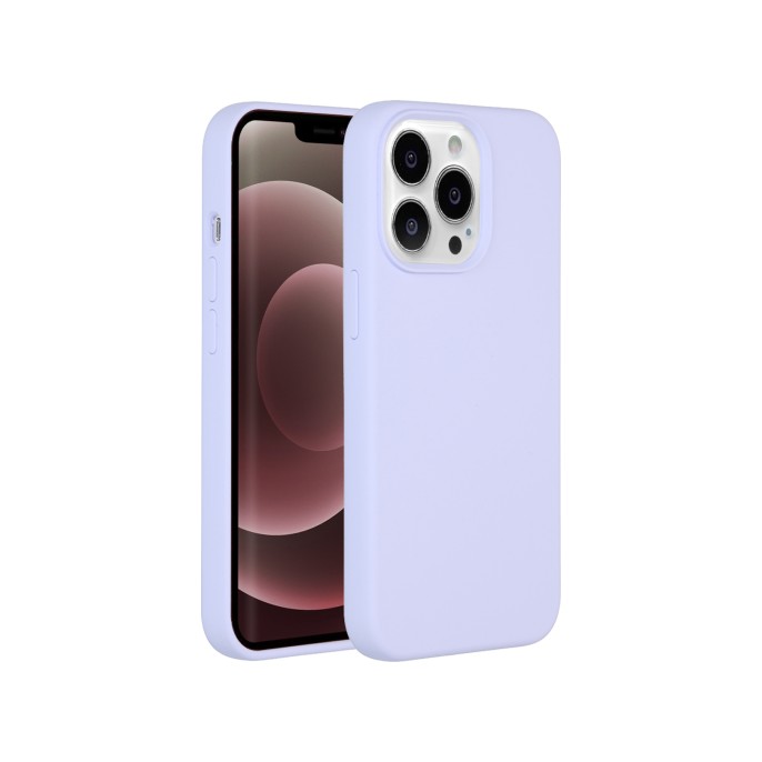 Accezz liquid silicone backcover iphone 13 pro max - paars