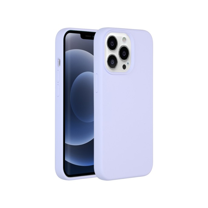 Accezz liquid silicone backcover iphone 13 pro - paars