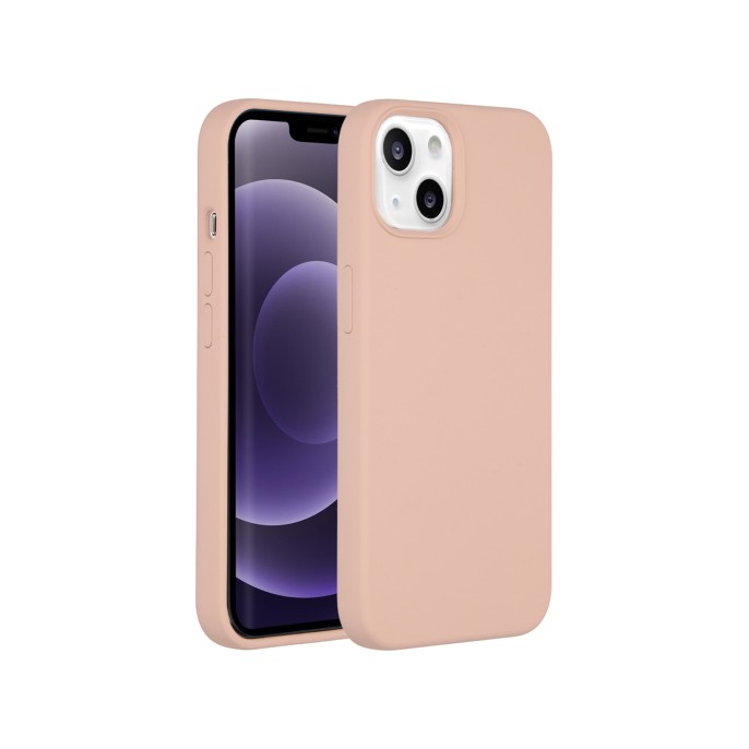 Accezz liquid silicone backcover iphone 13 - roze