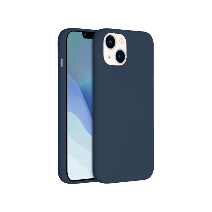 Accezz liquid silicone backcover iphone 14 - donkerblauw