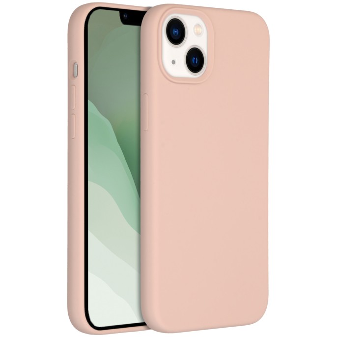 Accezz liquid silicone backcover iphone 14 plus - roze