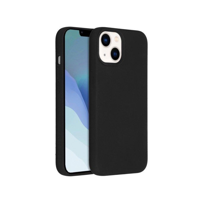 Accezz liquid silicone backcover iphone 14 - zwart