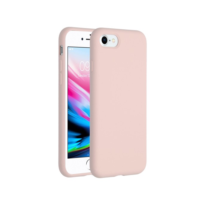 Accezz liquid silicone backcover iphone se (2022 / 2020) / 8 / 7 - roze