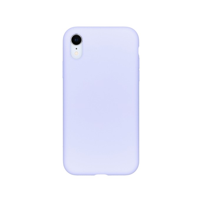 Accezz liquid silicone backcover iphone xr - paars