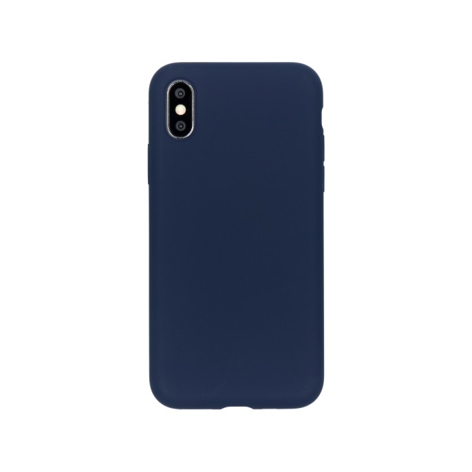 Accezz liquid silicone backcover iphone xs / x - blauw