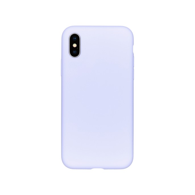 Accezz liquid silicone backcover iphone xs / x - paars