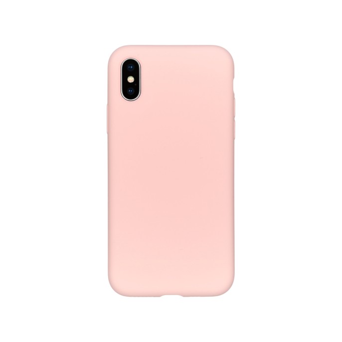 Accezz liquid silicone backcover iphone xs / x - roze