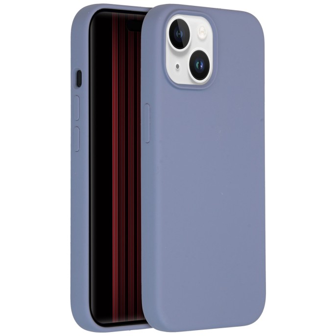 Accezz liquid silicone backcover met magsafe iphone 15 - lavender grey