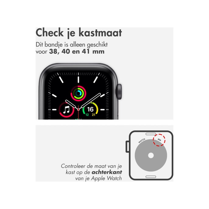 Accezz mat titanium bandje apple watch series 1 t/m 9 / se (38/40/41 mm) | series 10 (42 mm) - titanium