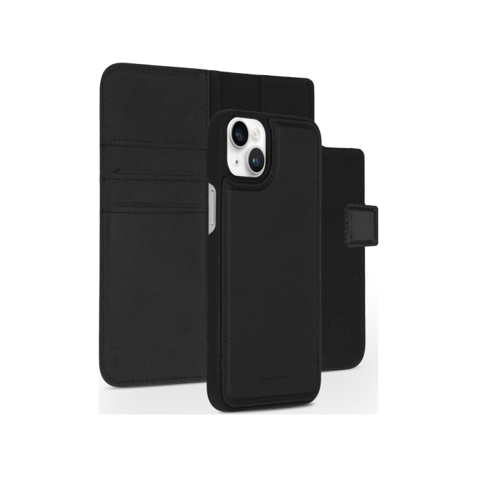 Accezz premium leather 2 in 1 wallet bookcase iphone 14 plus - zwart