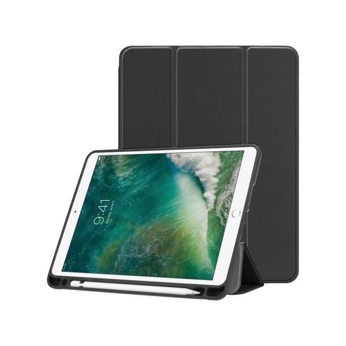 Accezz trifold bookcase ipad 6 (2018) 9.7 inch / ipad 5 (2017) 9.7 inch / air 2 (2014) / air 1 (2013) - zwart