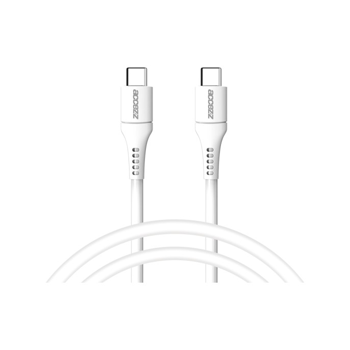 Accezz usb-c naar usb-c kabel - 1 meter - wit