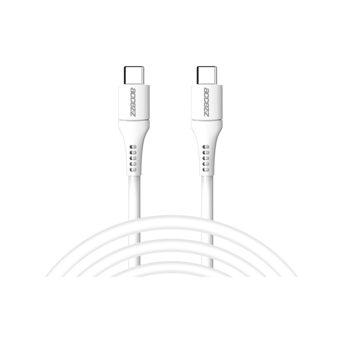 Accezz usb-c naar usb-c kabel - 2 meter - wit