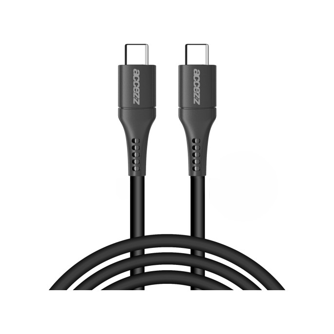 Accezz usb-c naar usb-c kabel - 2 meter - zwart