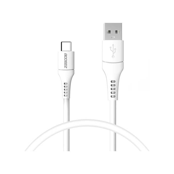 Accezz usb-c naar usb kabel - 0,2 meter - wit