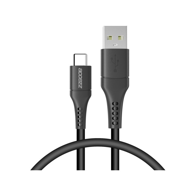 Accezz usb-c naar usb kabel - 0,2 meter - zwart