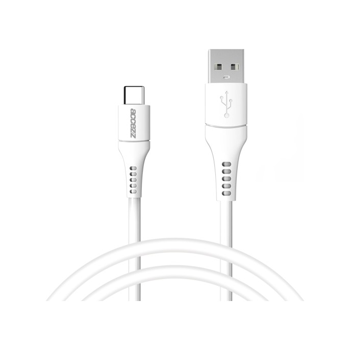 Accezz usb-c naar usb kabel - 1 meter - wit