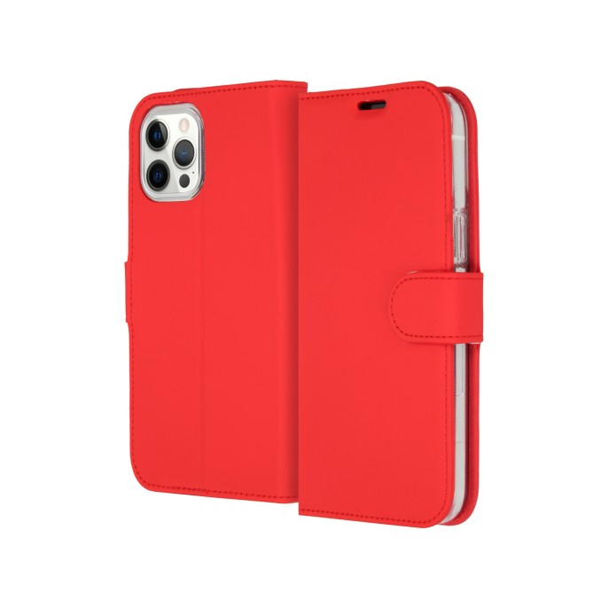 Accezz wallet softcase bookcase iphone 12 pro max - rood