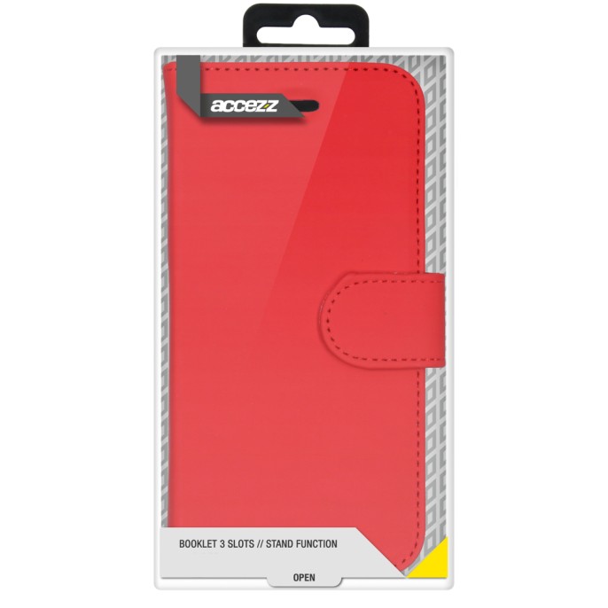 Accezz wallet softcase bookcase iphone 13 pro - rood