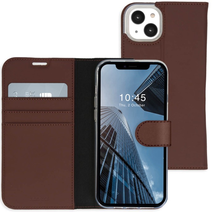 Accezz wallet softcase bookcase iphone 14 - bruin