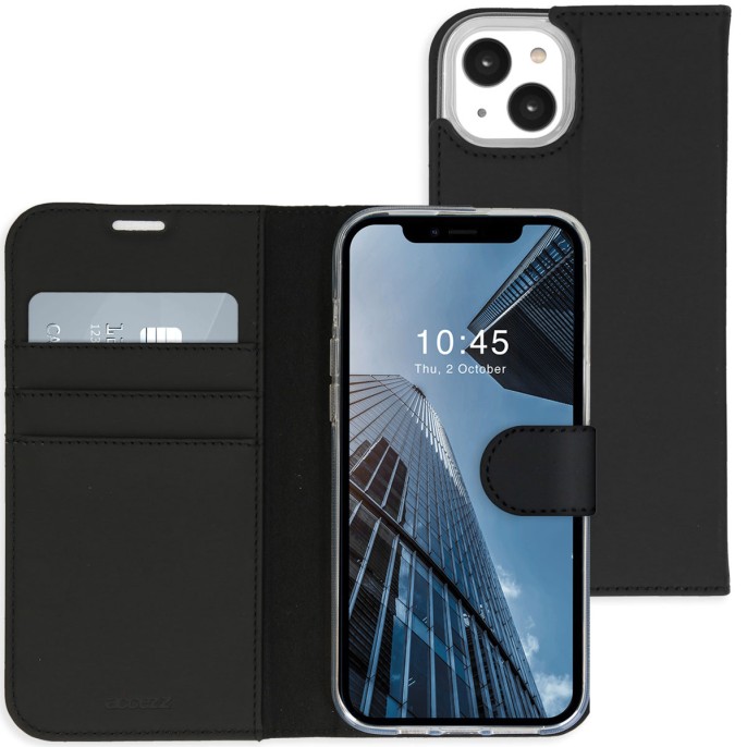 Accezz wallet softcase bookcase iphone 14 plus - zwart