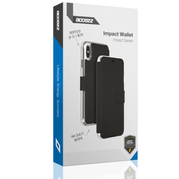 Accezz xtreme wallet bookcase iphone 14 plus - zwart