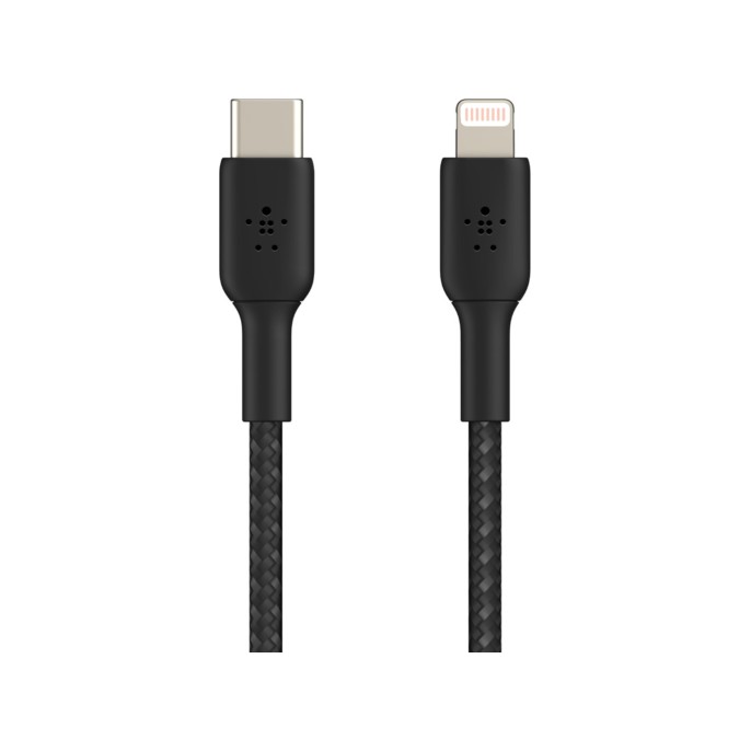 Belkin boost↑charge™ braided lightning naar usb-c kabel - 2 meter - zwart