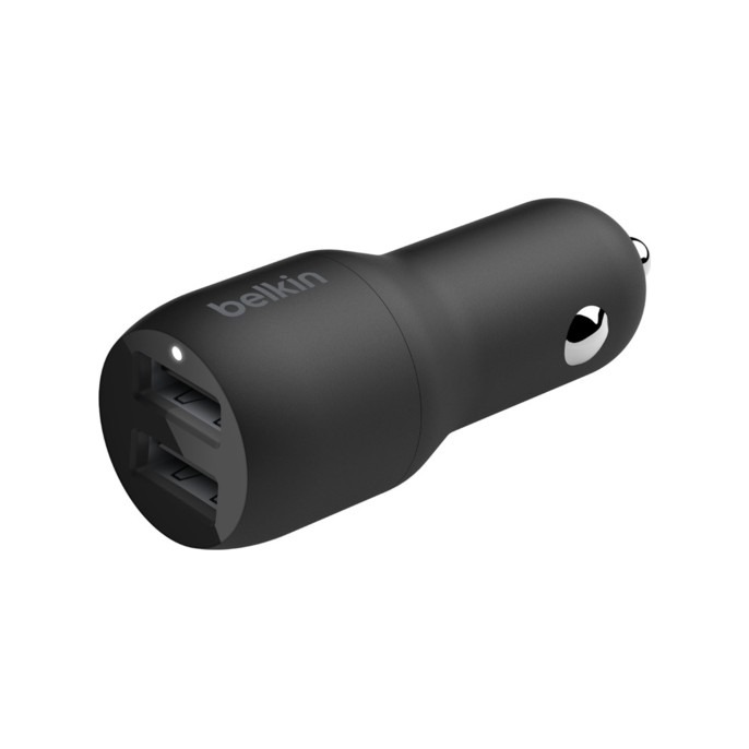 Belkin boost↑charge™ dual usb car charger - 24w - zwart