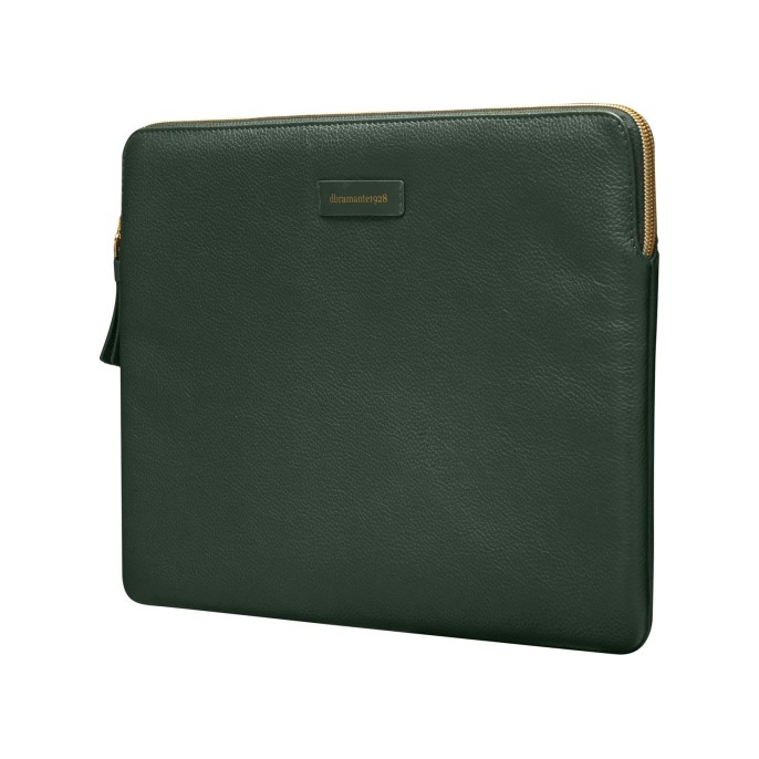 Dbramante1928 paris sleeve - laptop hoes 13 inch - echt leer - macbook pro 13 inch / air 13 inch - evergreen