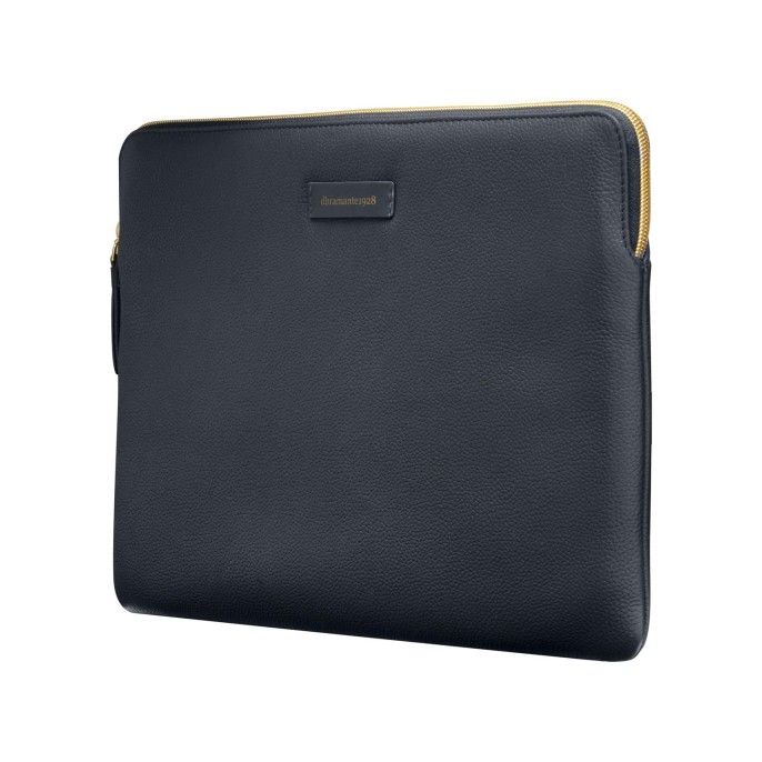 Dbramante1928 paris sleeve - laptop hoes 13 inch - echt leer - macbook pro 13 inch / air 13 inch - pacific blue