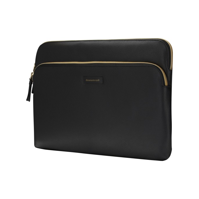 Dbramante1928 paris+ sleeve - laptop hoes 13 inch - echt leer - macbook pro / air 13 inch - night black