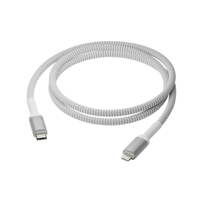 Dbramante1928 re-charge - braided oplaadkabel - usb-c naar lightning - 1,2 meter - wit