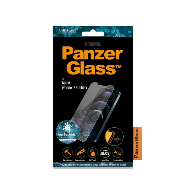 Panzerglass anti-bacterial screenprotector iphone 12 pro max