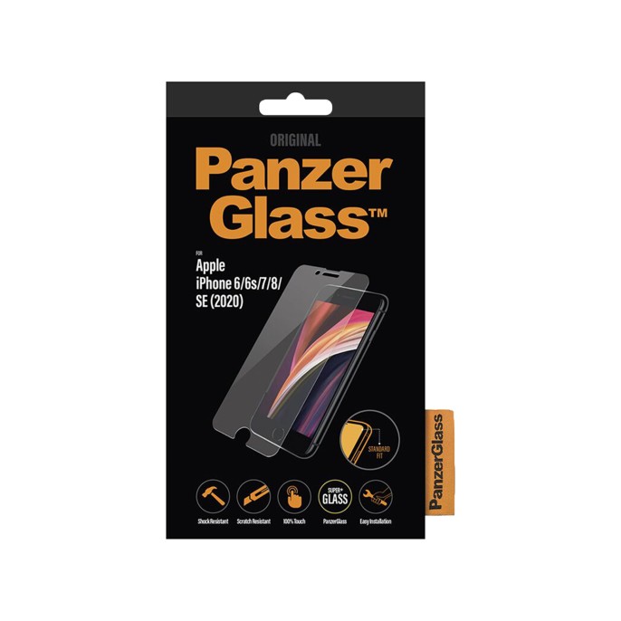 Panzerglass anti-bacterial screenprotector iphone se (2022 / 2020) / 8 /7 / 6(s)