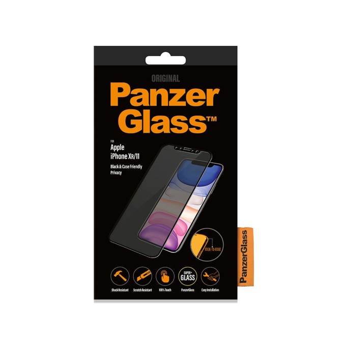 Panzerglass case friendly privacy anti-bacterial screenprotector iphone 11 / iphone xr