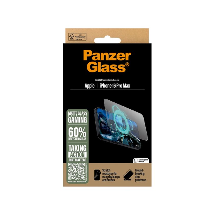 Panzerglass eyecare screenprotector ultra wide fit met applicator iphone 16 pro max