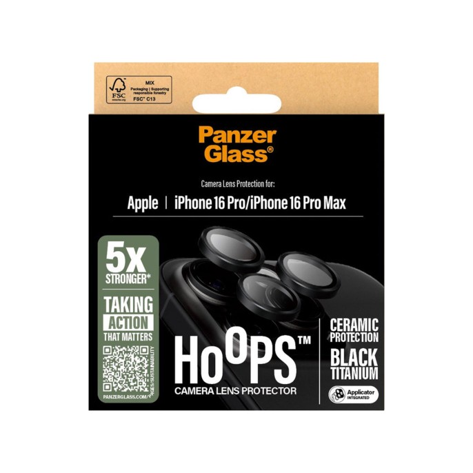 Panzerglass hoops ceramic camera lens protector iphone 16 pro / 16 pro max