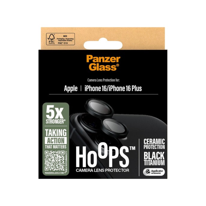 Panzerglass hoops ceramic lens protector iphone 16 / 16 plus