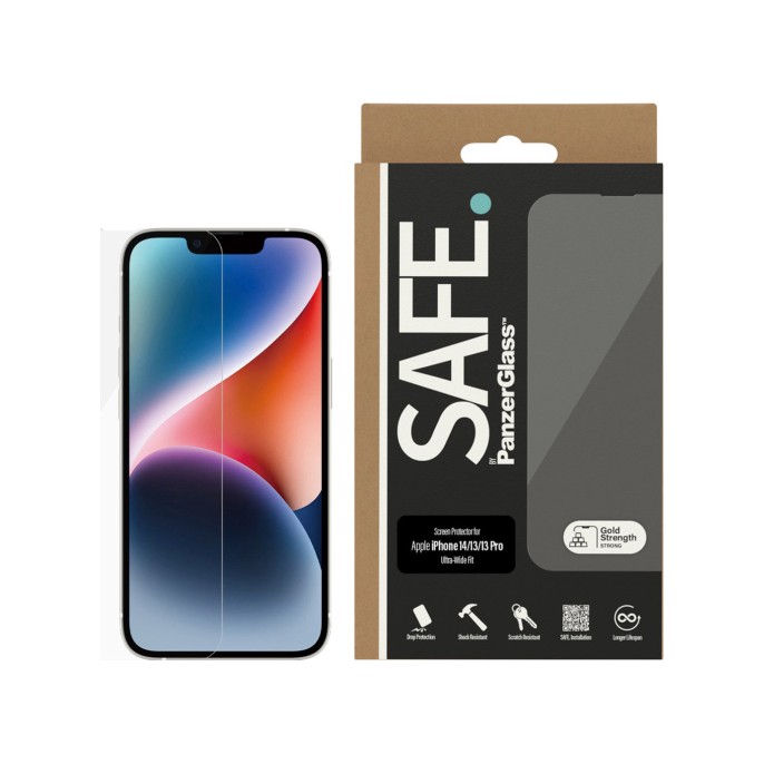 Panzerglass safe ultra-wide fit screenprotector iphone 14 / 13 / 13 pro