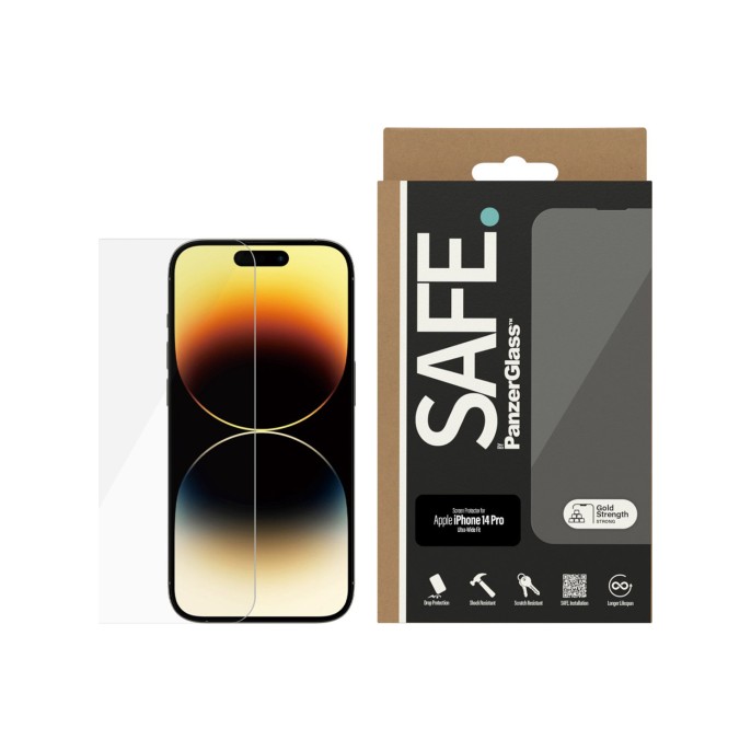 Safe by panzerglass ultra-wide fit screenprotector iphone 14 pro